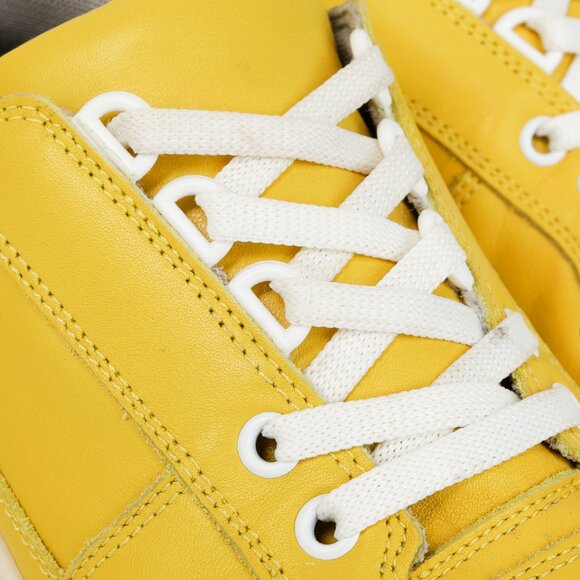 Acne Studios Perey Yellow Leather Low Top Lace Sneaker - Picture 7 of 12